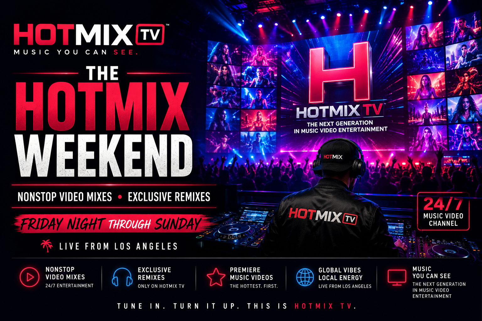 The Hotmix Weekend music video mixes